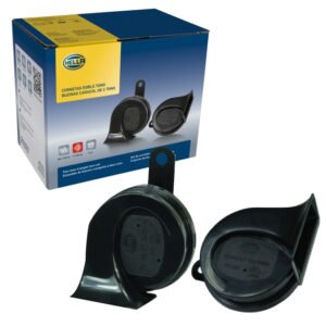 PITO HELLA CARACOL 5831 12V NEGROS PAR