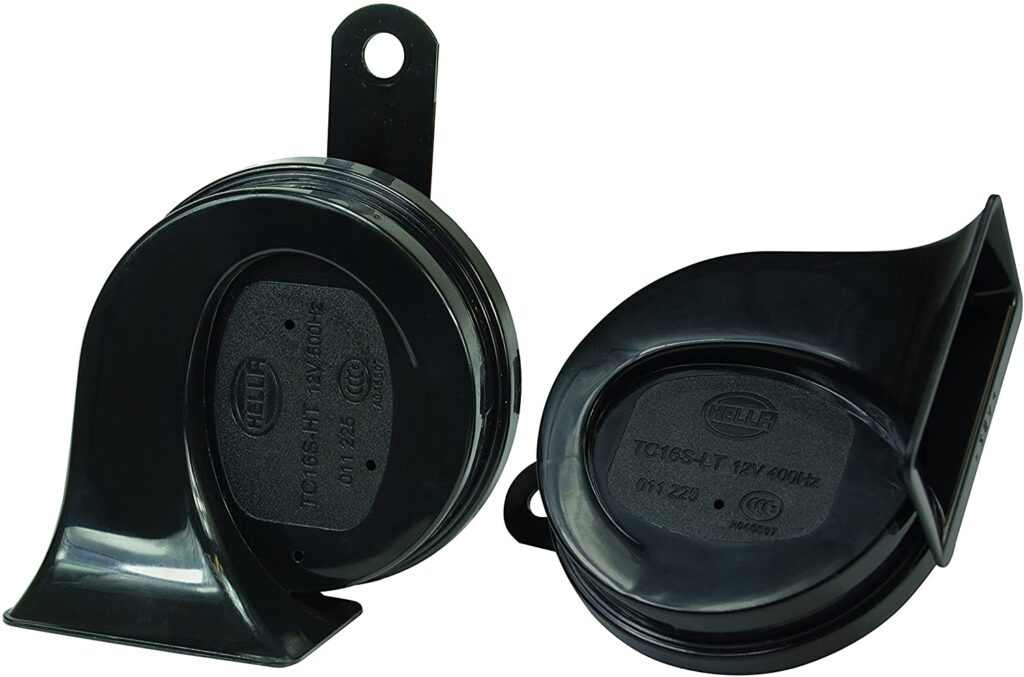 PITO HELLA CARACOL 5831 12V NEGROS PAR - Image 2