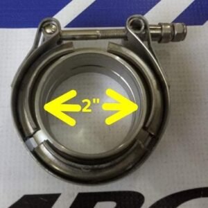 Abrazadera V-band 2" completa(con flanges)