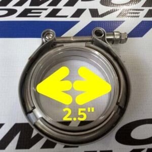 Abrazadera V-band 2.5" completa(con flanges)