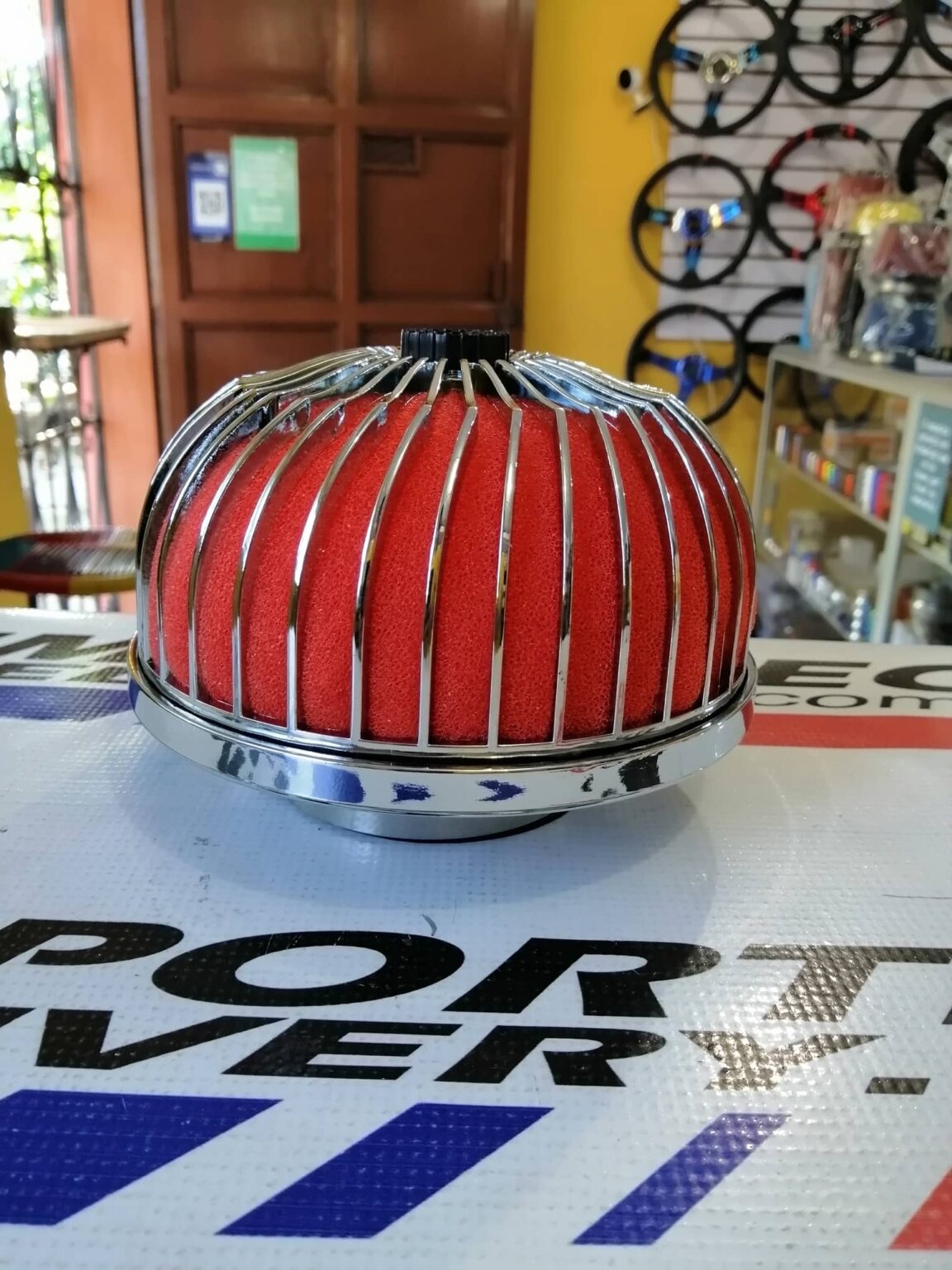 Filtro para pipa 3" tipo hongo Rojo UkNow - Image 2