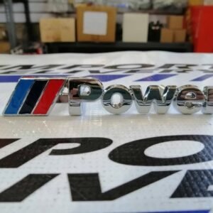 Emblema metálico POWER BMW para parrilla
