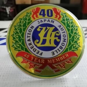 Emblema plástico para parrilla JAF 40th