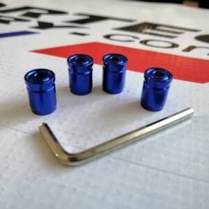 Tapones para llantas con llave Allen AZUL
