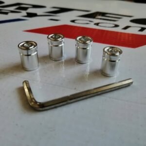 Tapones para llantas con llave Allen PLATEADO