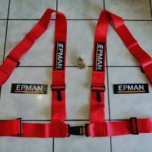 Cinturones EPMAN abroche fácil 3" ROJO)PAR)