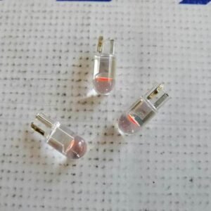 Foco T10 LED Rojo transparente