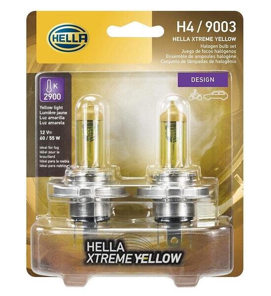 Foco H4/9003 XTREME YELLOW 65W HELLA PAR