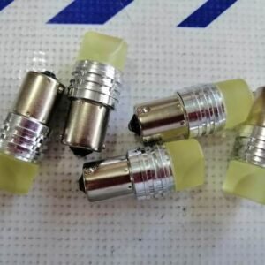 Foco 1073 de 1 contacto base metálica Ámbar cerámico/Strobe
