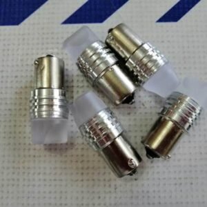 Foco 1073 de 1 contacto base metálica Blanco cerámico/Strobe