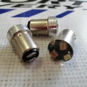 Foco 1034/1157 base metálica normal 2 contactos blanco 5smd