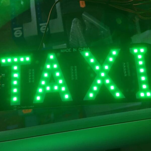 Emblema LED para Taxi Verde