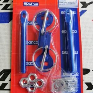 Seguros para capó de aluminio Sparco Azul