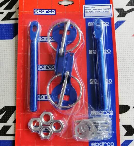 Seguros para capó de aluminio Sparco Azul