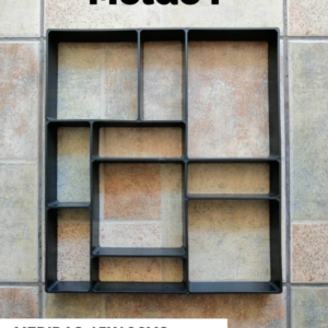 Molde plástico para concreto "F"
