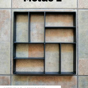 Molde plástico para concreto "E"