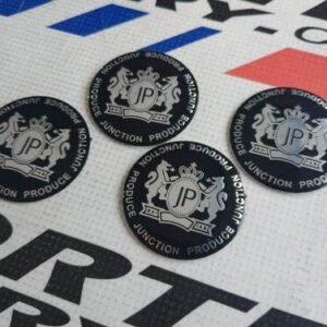 Emblema para copita de 56mm JP NEGRO