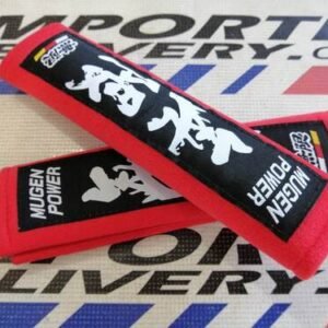 Almohadilla para cinturón de seguridad ROJO MUGEN2
