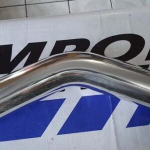 Tubo aluminio para intercooler 3" 45 grados 600mm