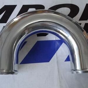 Tubo aluminio para intercooler 2.75" 180 grados 600mm