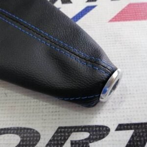 Botas(polveras) negra con costura azul