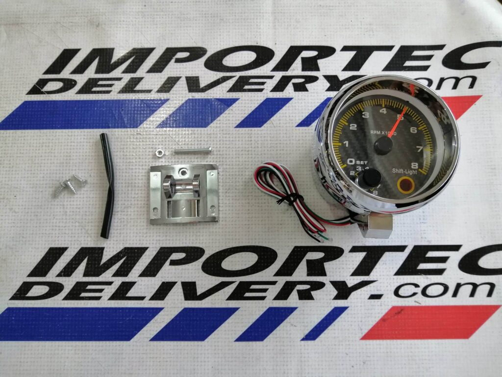 Tacómetro genérico 3 1/4 12v c/shift light F/C - Image 3