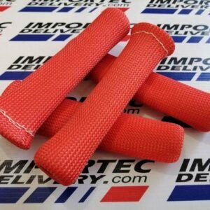 Funda protectora contra calor para cables de bujía ROJA
