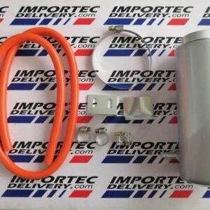 Depósito universal de aluminio para líquido refrigerante de motor 800ml Gris