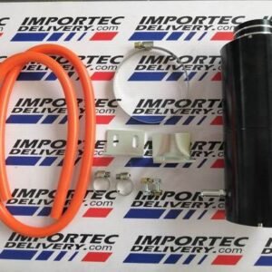 Depósito universal de aluminio para líquido refrigerante de motor 800ml Negro