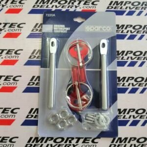 Seguros para capó de aluminio Sparco Rojo