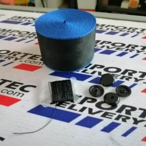 Cincha para cinturón estilo negro con azul