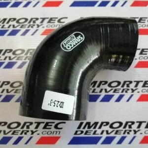 Acople SAMCO negro 63mm 2.5" - 76mm 3" curvo a 90°