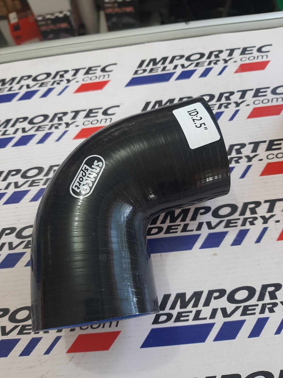 Acople 2.5" 90 grados SAMCO negro