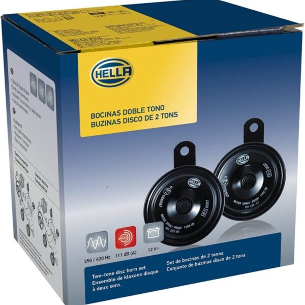 PITO HELLA PLATILLO 77MM PEQUEÑO 5802 12v par