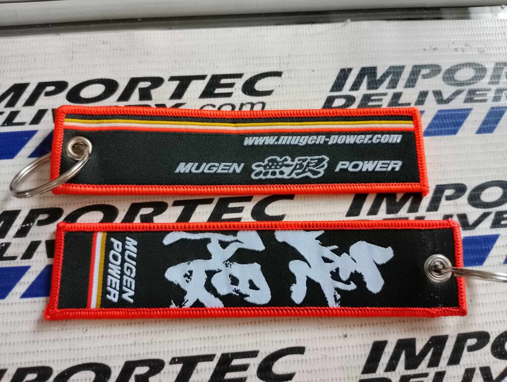 Llavero de tela corto Mugen rojo