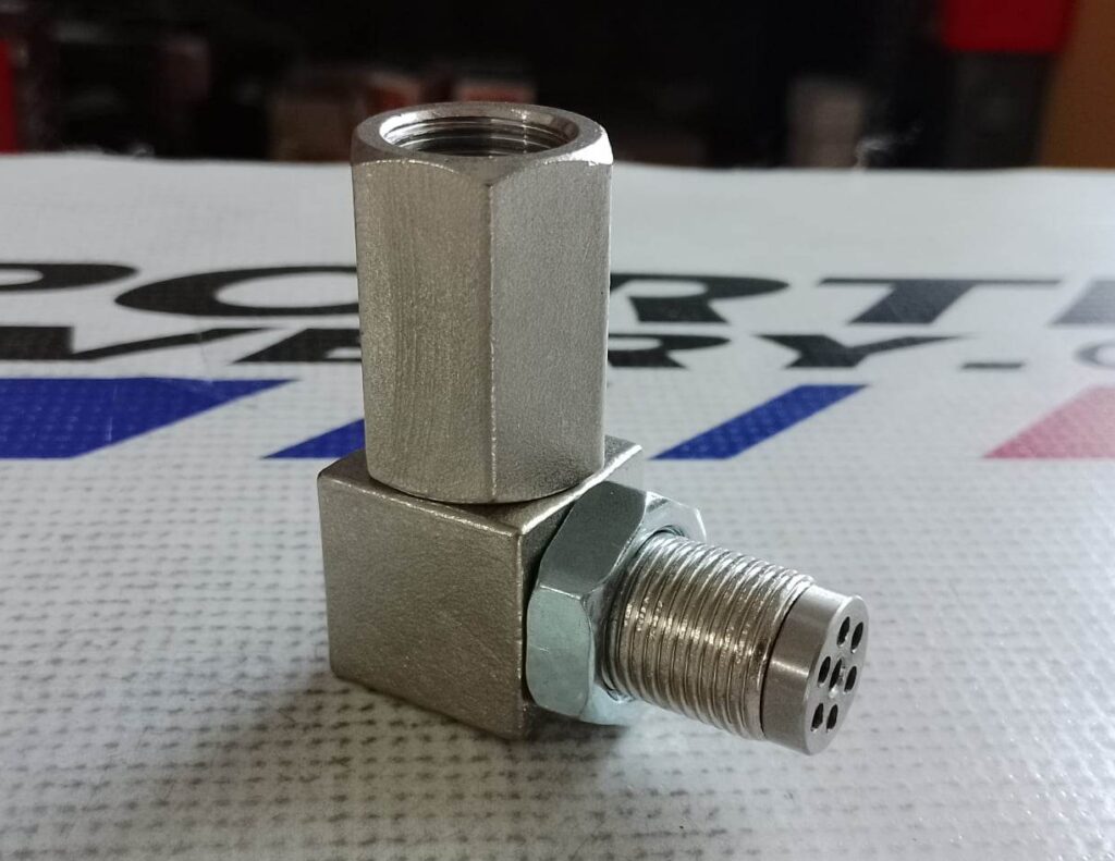 Extensión del Sensor de Oxígeno (mini catalizador) 90 Grados M18 X 1.5 mm