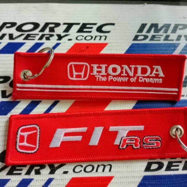 Llavero de tela corto HONDA rojo