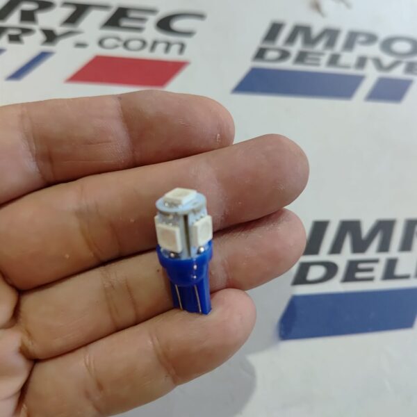 Foco T10 led 5smd Azul 12v