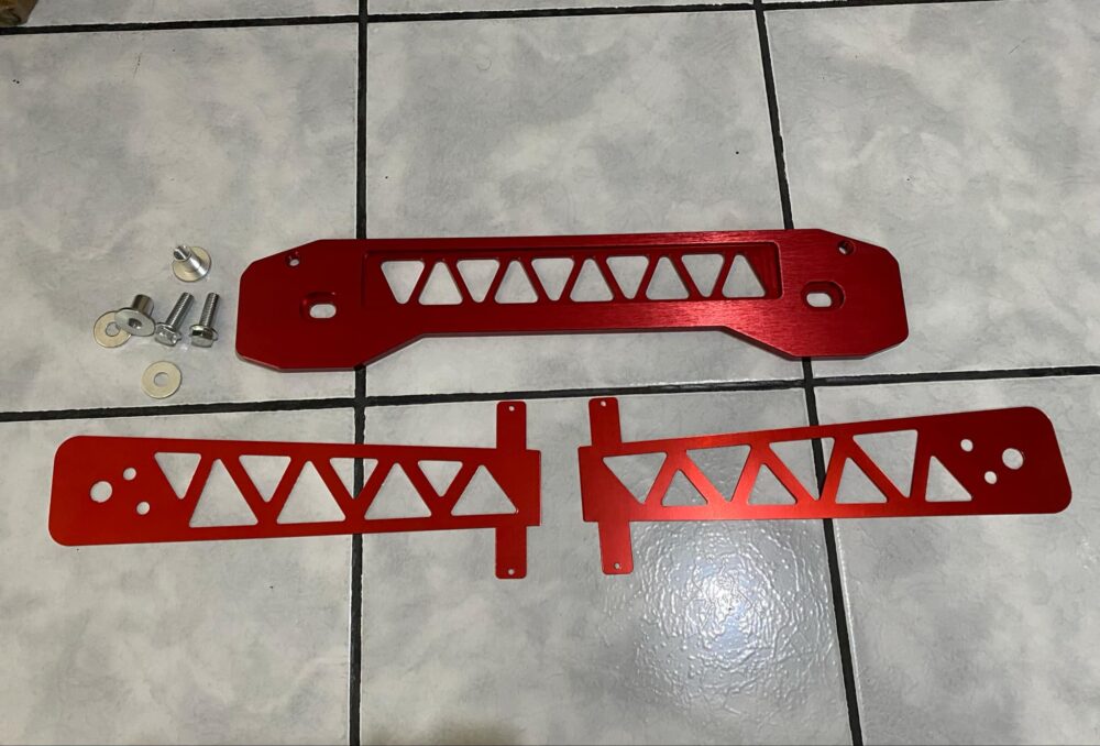 Plancha+barra+cobertores de tijeras Civic 06-15(FG2/FD) ROJOS