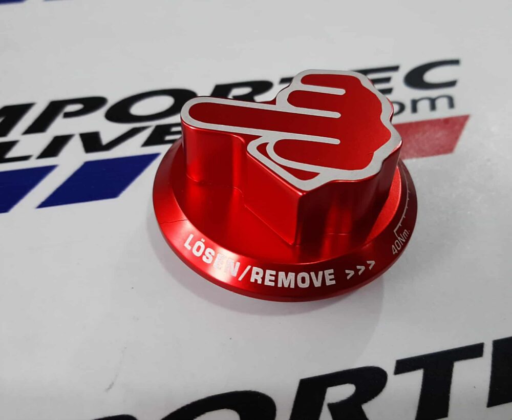 Tapón para tapadera de puntería F☝ck Toyota Rojo - Image 3