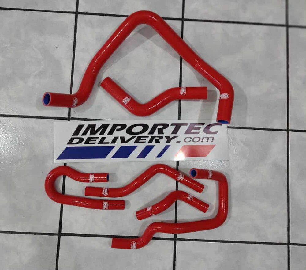 Kit de mangueras para radiador de Civic D15-D16 92-00 (6 pzas) Roja