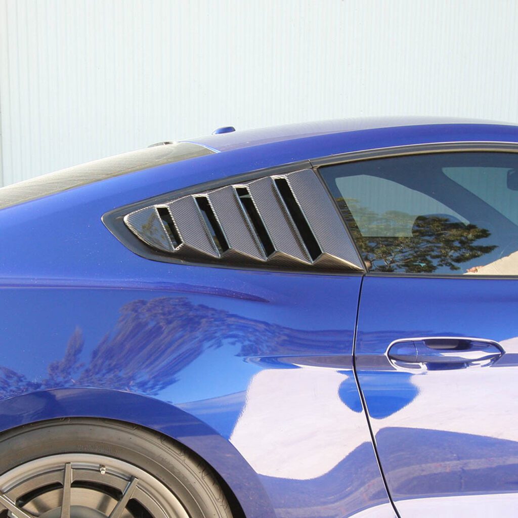 Mustang side louvers (window shade) 15-20