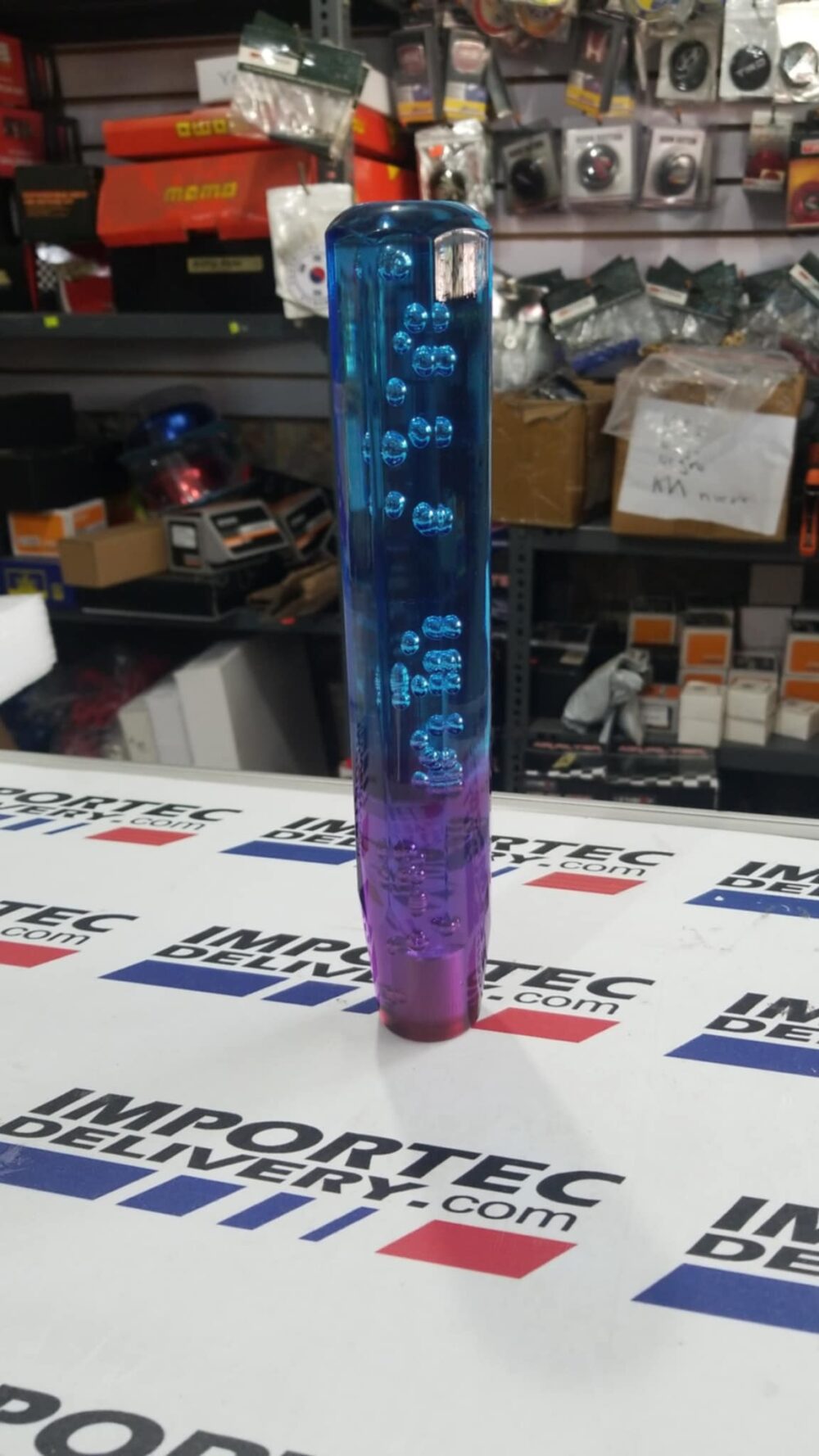 Pomos acrílicos universales 25cms azul #2 (Hexa.)