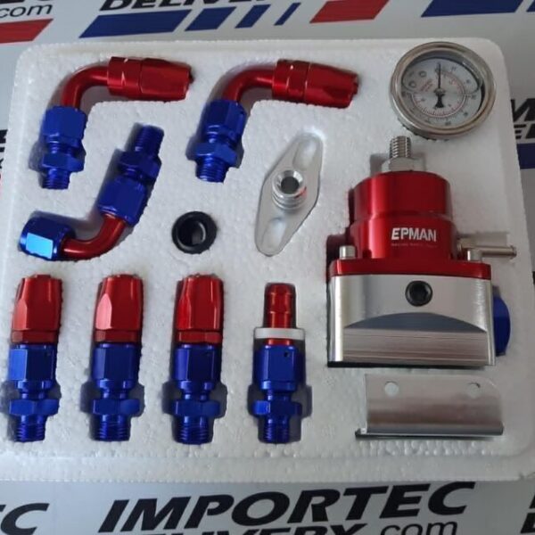 Regulador de presión de gasolina Epman universal con kit de instalación (AN6)