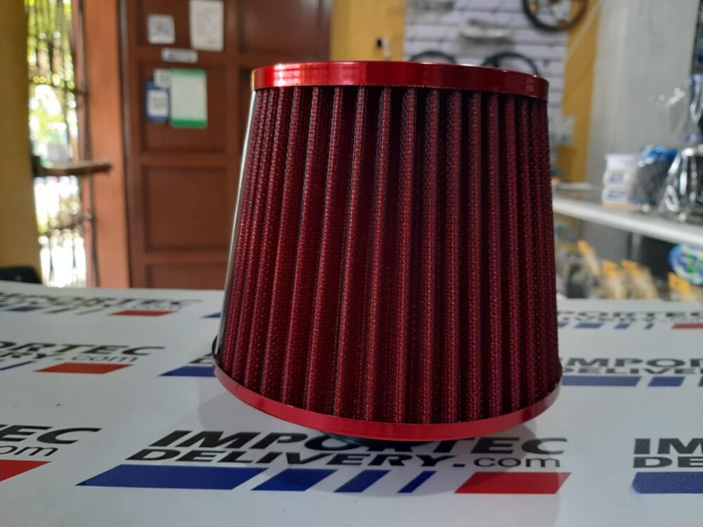 Filtro 2.5" cónico para pipa rojo y negro