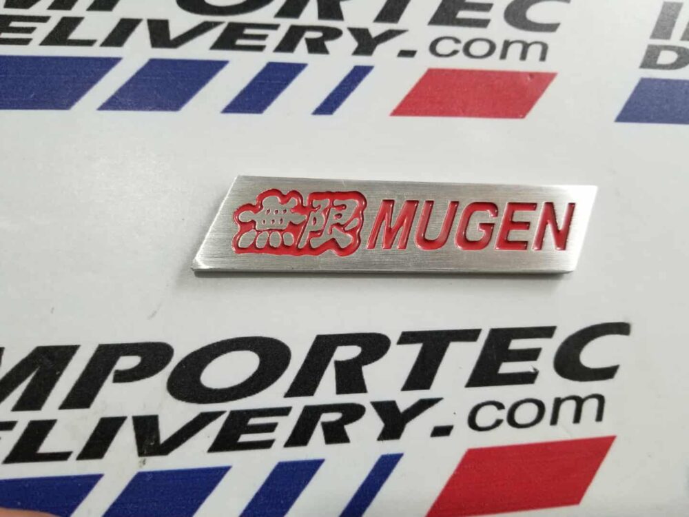 Emblema MUGEN ROJO de aluminio