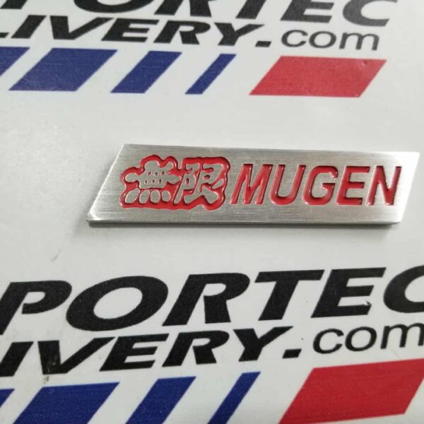 Emblema MUGEN ROJO de aluminio