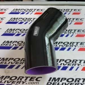 Acople 76mm 3" curvo a 45 grados