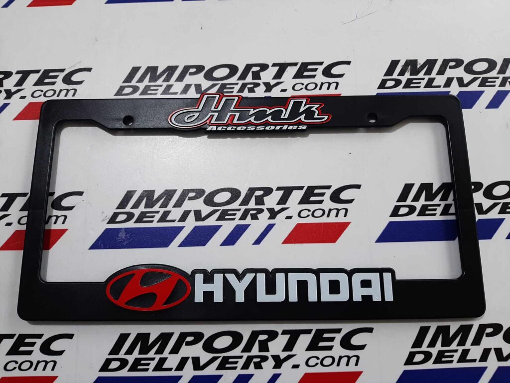 Porta placa plástica Hyundai