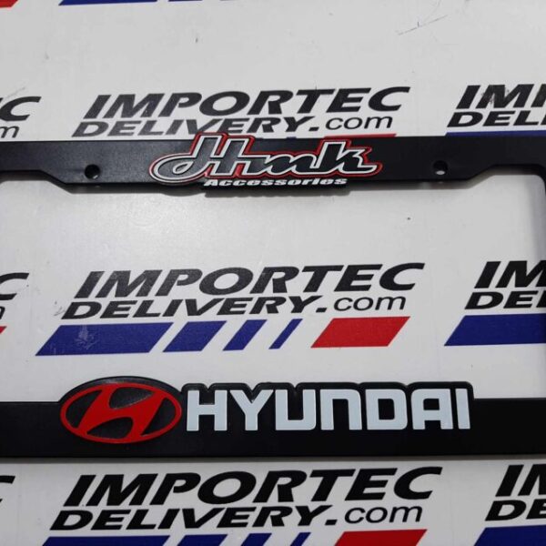 Porta placa plástica Hyundai